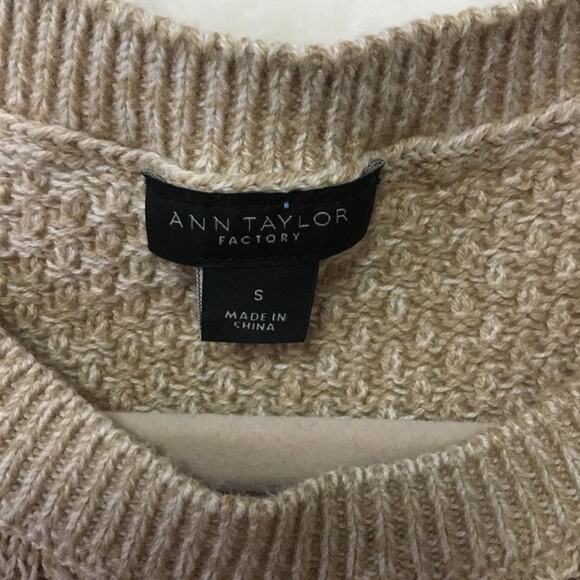 Ann Taylor Light Brown Side Button Sweater - Picture 4 of 12